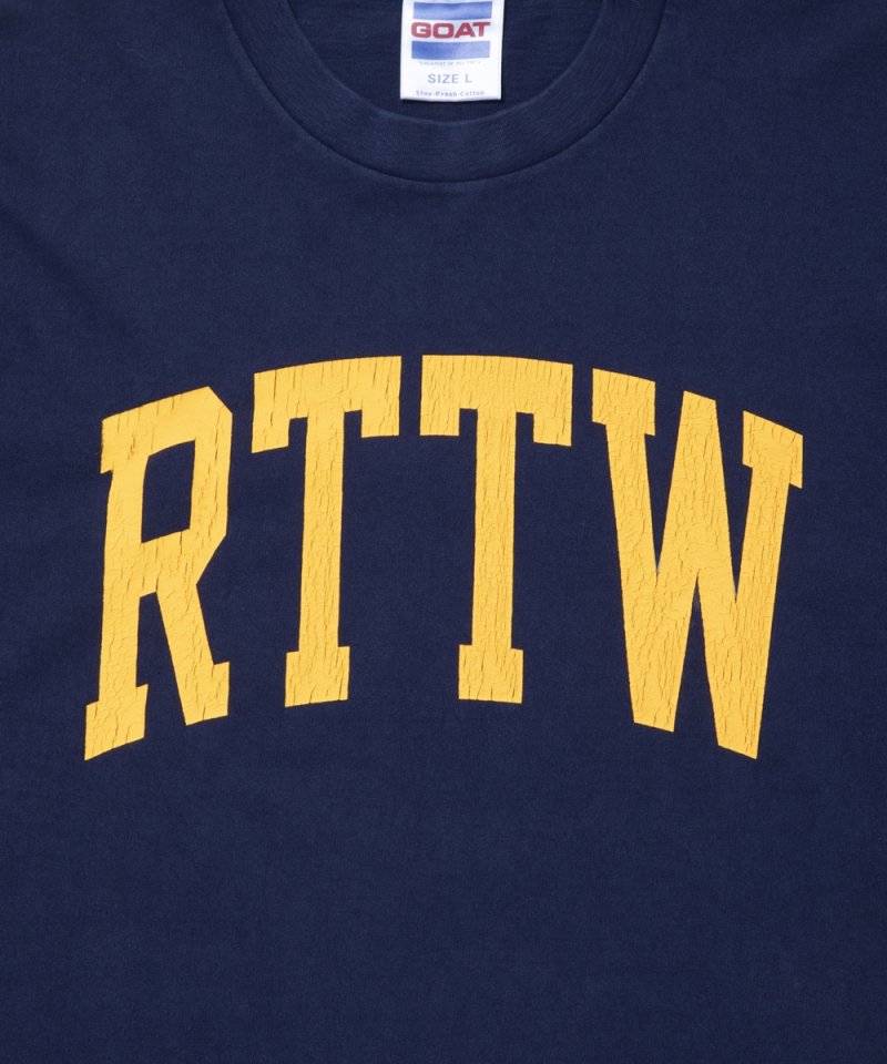 画像2: ROTTWEILER/RTTW TEE（NAVY）［ピグメント染めプリントT-25秋冬］