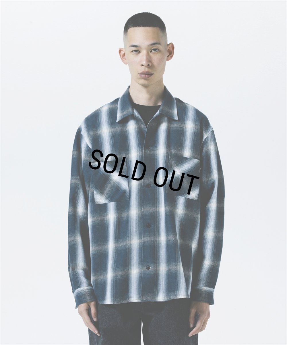 画像5: 【30％OFF】ROTTWEILER/R9 OMBRE CHECK SHIRT（BLUE）［オンブレチェックシャツ-25秋冬］ (5)
