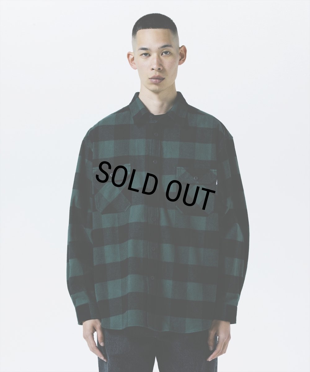画像5: 【30％OFF】ROTTWEILER/R9 BUFFALO CHECK SHIRT（GREEN）［バッファローチェックシャツ-25秋冬］ (5)