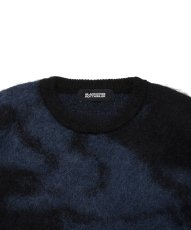 画像3: ROTTWEILER/R9 PAINTED KNIT（BLUE）［モヘアニット-25秋冬］ (3)