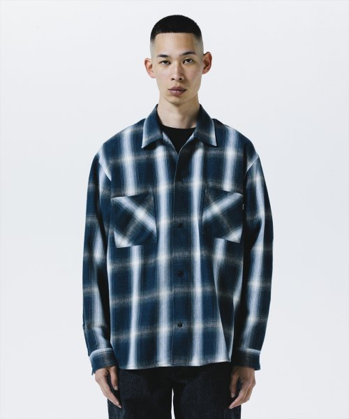 他の写真3: 【25秋冬ご予約受付中！25年9月入荷予定】ROTTWEILER/R9 OMBRE CHECK SHIRT（BLUE）［オンブレチェックシャツ-25秋冬］