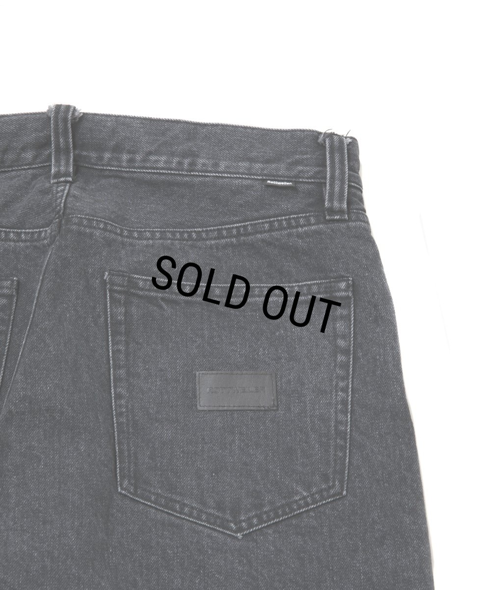 画像3: 【30％OFF】ROTTWEILER/R9 DENIM PANTS（BLACK）［デニムパンツ-25秋冬］ (3)