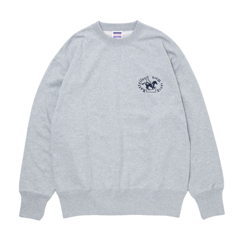 画像1: ROTTWEILER/HORSE SWEATER（GRAY）［クルーネックスウェット-25秋冬］