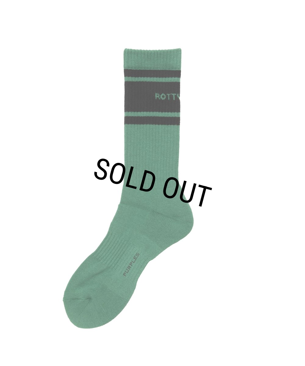 画像2: ROTTWEILER/R9 LINE SOX（GREEN）［ラインソックス-25秋冬］ (2)