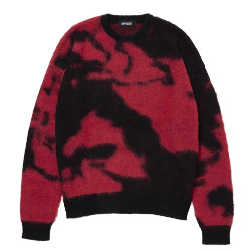 他の写真1: 【25秋冬ご予約受付中！25年10月入荷予定】ROTTWEILER/R9 PAINTED KNIT（RED）［モヘアニット-25秋冬］