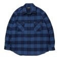 画像1: 【25秋冬ご予約受付中！25年10月入荷予定】ROTTWEILER/R9 BUFFALO CHECK SHIRT（BLUE）［バッファローチェックシャツ-25秋冬］ (1)