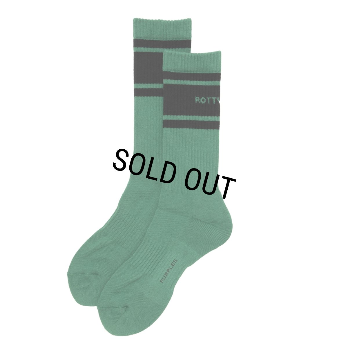 画像1: ROTTWEILER/R9 LINE SOX（GREEN）［ラインソックス-25秋冬］ (1)