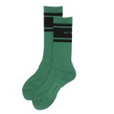 【25秋冬ご予約受付中！25年9月入荷予定】ROTTWEILER/R9 LINE SOX（GREEN）［ラインソックス-25秋冬］