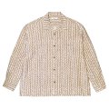 exodus/AJIRO BAMBOO L/S  HAWAIIAN SHIRT（BEIGE）［アジロバンブーハワイアンシャツ-25春夏］