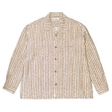 画像1: exodus/AJIRO BAMBOO L/S  HAWAIIAN SHIRT（BEIGE）［アジロバンブーハワイアンシャツ-25春夏］ (1)