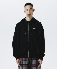 画像4: ROTTWEILER/R9 LOGO ZIP PARKA（BLACK）［ジップアップパーカー-25秋冬］ (4)