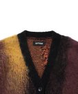 画像3: 【25秋冬ご予約受付中！25年10月入荷予定】ROTTWEILER/R9 PAINTED CARDIGAN（BLACK）［モヘアカーディガン-25秋冬］ (3)