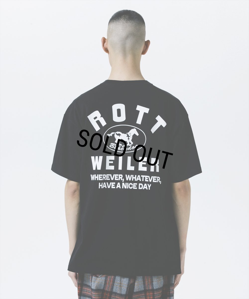 画像7: 【30％OFF】ROTTWEILER/HORSE TEE（BLACK）［プリントT-25秋冬］ (7)