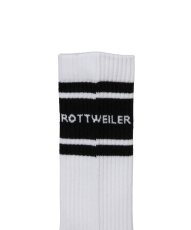 画像3: ROTTWEILER/R9 LINE SOX（WHITE）［ラインソックス-25秋冬］ (3)