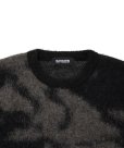 画像3: 【25秋冬ご予約受付中！25年10月入荷予定】ROTTWEILER/R9 PAINTED KNIT（BLACK）［モヘアニット-25秋冬］ (3)