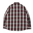画像2: 【25秋冬ご予約受付中！25年9月入荷予定】ROTTWEILER/R9 OMBRE CHECK SHIRT（RED）［オンブレチェックシャツ-25秋冬］ (2)