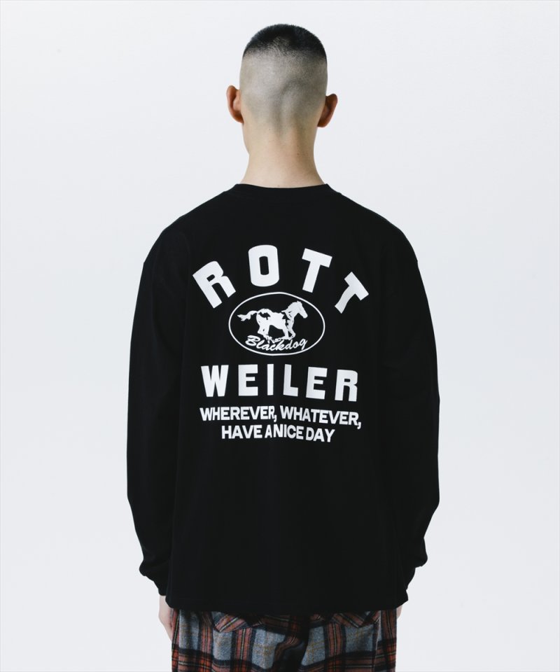 画像3: ROTTWEILER/HORSE LS TEE（BLACK）［プリント長袖T-25秋冬］