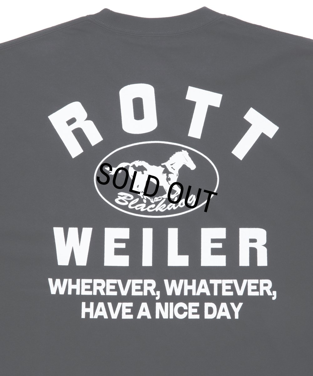 画像5: 【30％OFF】ROTTWEILER/HORSE TEE（BLACK）［プリントT-25秋冬］ (5)