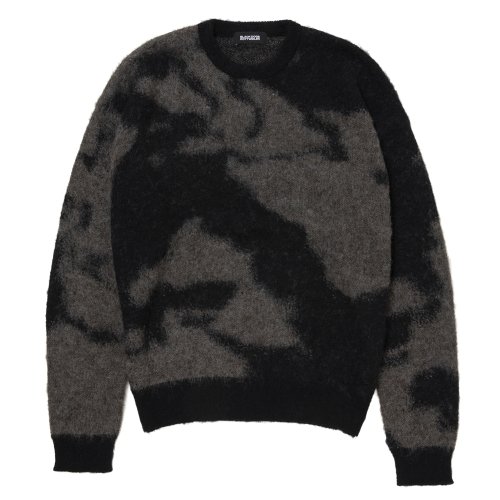 他の写真1: 【25秋冬ご予約受付中！25年10月入荷予定】ROTTWEILER/R9 PAINTED KNIT（BLACK）［モヘアニット-25秋冬］