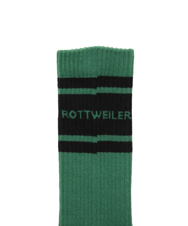 画像3: 【25秋冬ご予約受付中！25年9月入荷予定】ROTTWEILER/R9 LINE SOX（GREEN）［ラインソックス-25秋冬］
