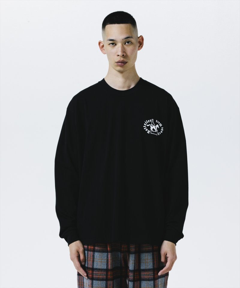 画像2: ROTTWEILER/HORSE LS TEE（BLACK）［プリント長袖T-25秋冬］