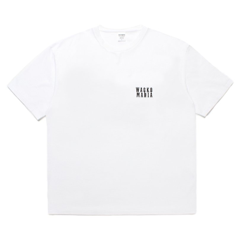 画像1: WACKO MARIA/WASHED HEAVY WEIGHT T-SHIRT（WHITE）［刺繍T-25春夏］