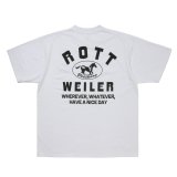 【25秋冬ご予約受付中！25年7月入荷予定】ROTTWEILER/HORSE TEE（WHITE）［プリントT-25秋冬］