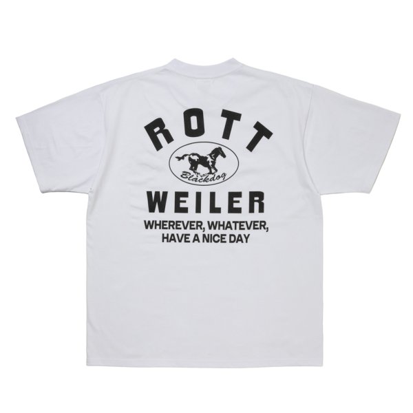 画像1: 【25秋冬ご予約受付中！25年7月入荷予定】ROTTWEILER/HORSE TEE（WHITE）［プリントT-25秋冬］