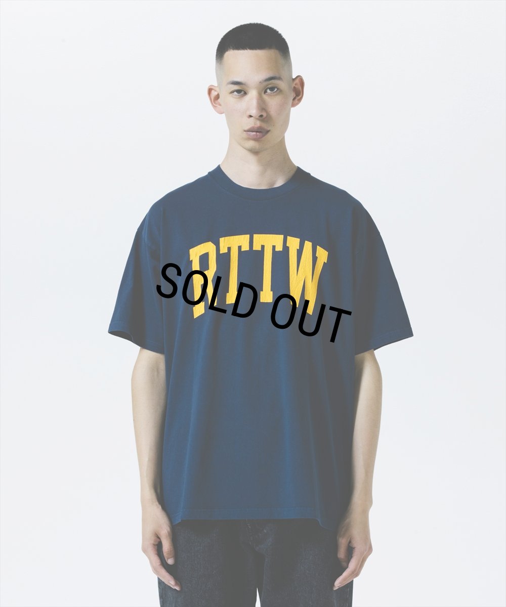 画像4: ROTTWEILER/RTTW TEE（NAVY）［ピグメント染めプリントT-25秋冬］ (4)
