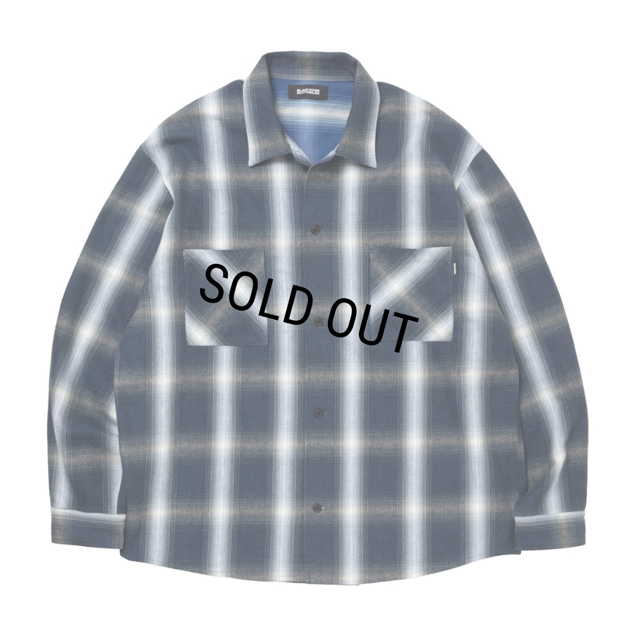 画像1: 【30％OFF】ROTTWEILER/R9 OMBRE CHECK SHIRT（BLUE）［オンブレチェックシャツ-25秋冬］ (1)