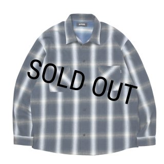 30％OFF】ROTTWEILER/R9 OMBRE CHECK SHIRT（BLUE）［オンブレチェック