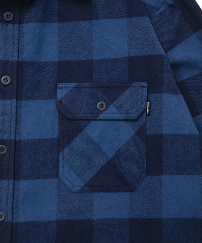 RRL バッファローチェック ボックスシルエット ブルー ブラック M相当 30％OFF】ROTTWEILER/R9 BUFFALO CHECK SHIRT（BLUE）［バッファロー