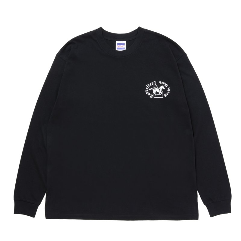 画像1: ROTTWEILER/HORSE LS TEE（BLACK）［プリント長袖T-25秋冬］