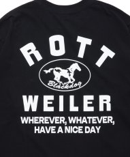 画像5: ROTTWEILER/HORSE LS TEE（BLACK）［プリント長袖T-25秋冬］ (5)