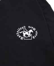 画像4: ROTTWEILER/HORSE LS TEE（BLACK）［プリント長袖T-25秋冬］ (4)