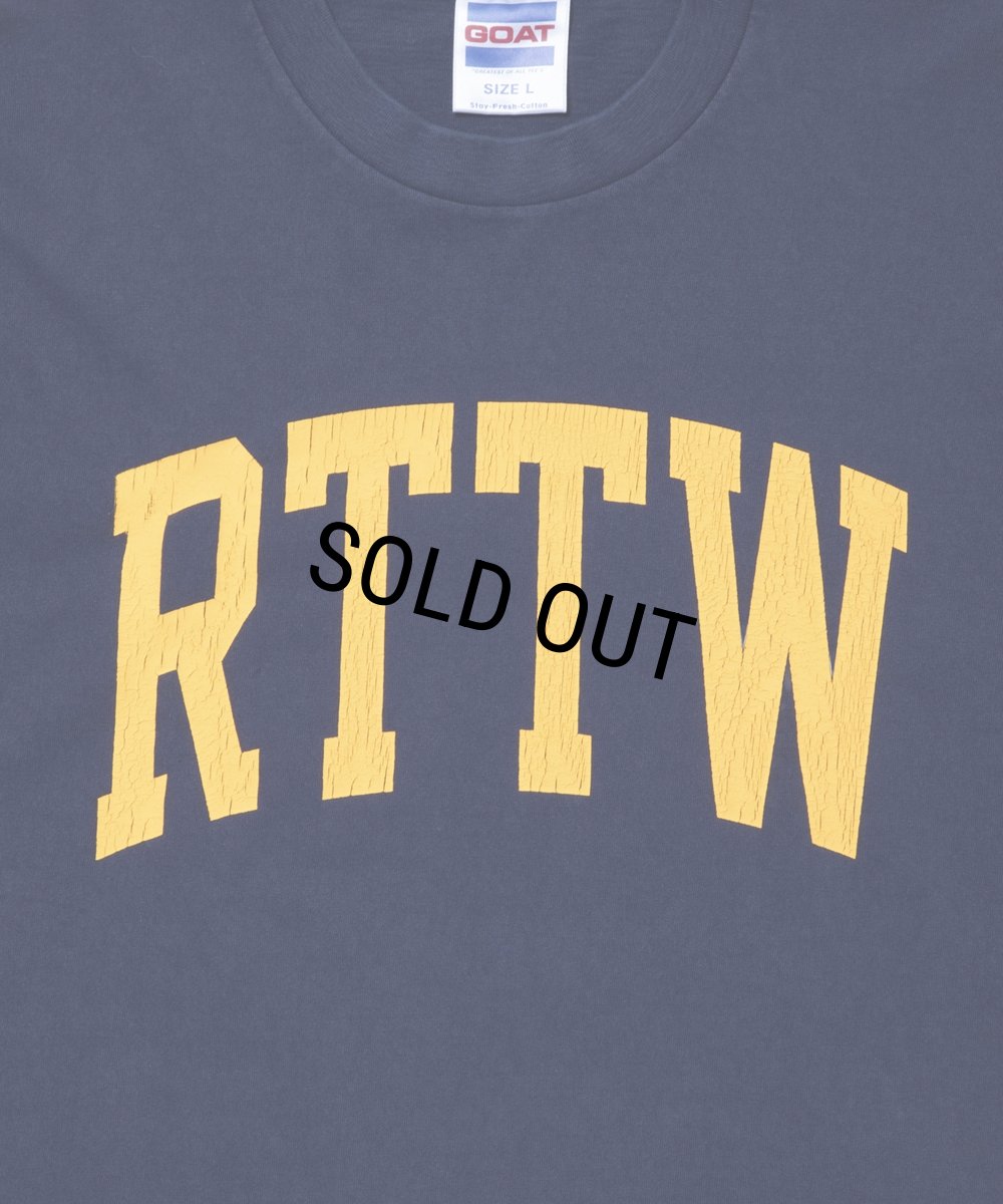 画像3: ROTTWEILER/RTTW TEE（NAVY）［ピグメント染めプリントT-25秋冬］ (3)