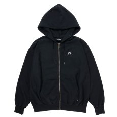 画像1: ROTTWEILER/R9 LOGO ZIP PARKA（BLACK）［ジップアップパーカー-25秋冬］ (1)
