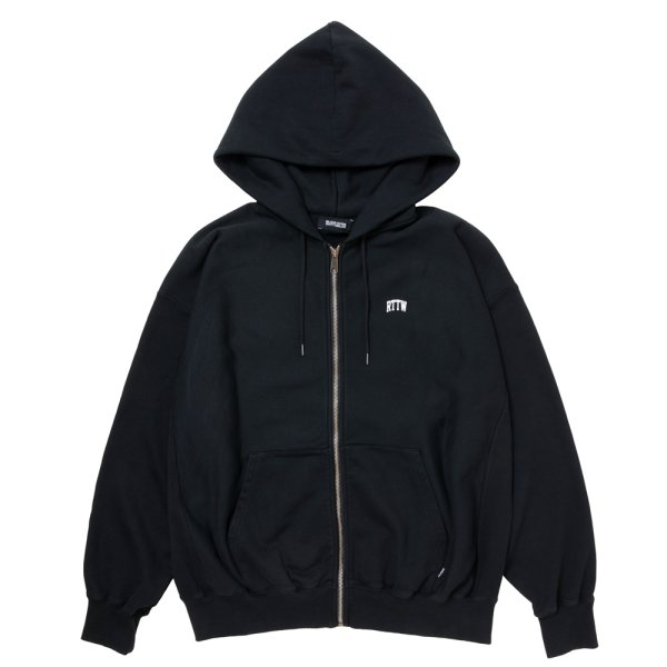 画像1: 【25秋冬ご予約受付中！25年10月入荷予定】ROTTWEILER/R9 LOGO ZIP PARKA（BLACK）［ジップアップパーカー-25秋冬］