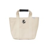 【25秋冬ご予約受付中！25年8月入荷予定】ROTTWEILER/CANVAS TOTE BAG SMALL（WHITE）［トートバッグスモール-25秋冬］