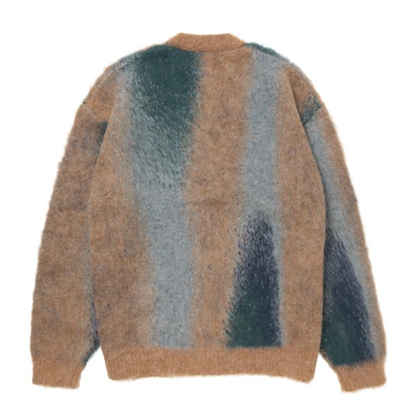 画像2: 【25秋冬ご予約受付中！25年10月入荷予定】ROTTWEILER/R9 PAINTED CARDIGAN（BEIGE）［モヘアカーディガン-25秋冬］