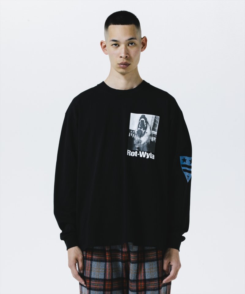 画像2: ROTTWEILER/DOG PHOTO LS TEE（BLACK）［プリント長袖T-25秋冬］