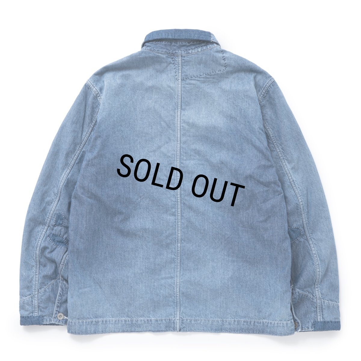 画像2: RATS/40's DENIM COVERALL（INDIGO）［40'sデニムカバーオール-25春夏］ (2)