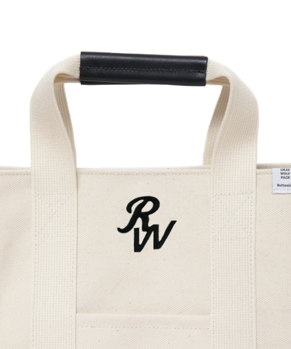画像3: 【25秋冬ご予約受付中！25年8月入荷予定】ROTTWEILER/CANVAS TOTE BAG SMALL（WHITE）［トートバッグスモール-25秋冬］