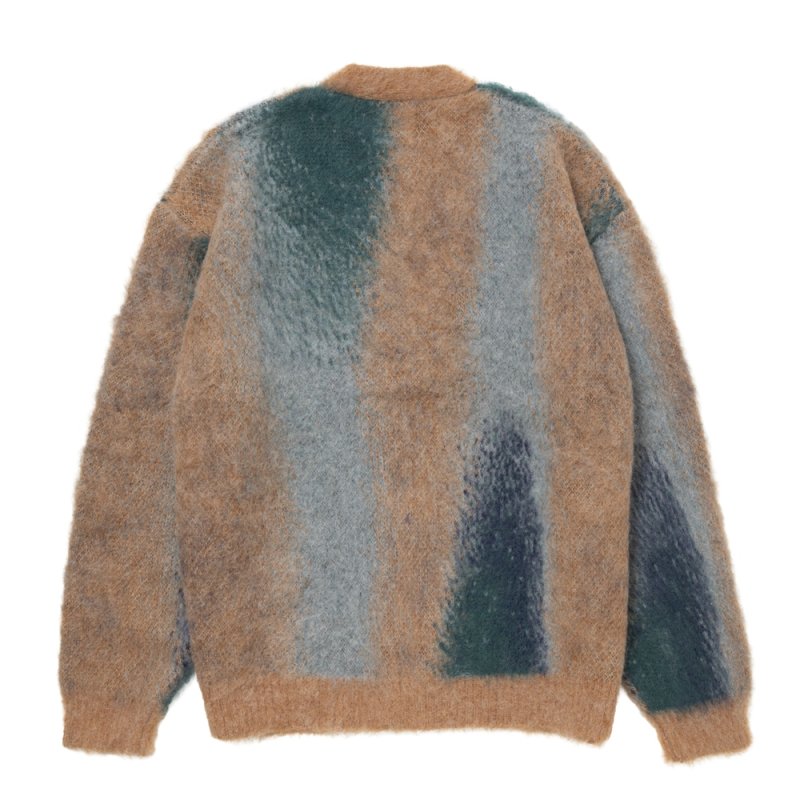 画像2: ROTTWEILER/R9 PAINTED CARDIGAN（BEIGE）［ペインテッドモヘアカーディガン-25秋冬］