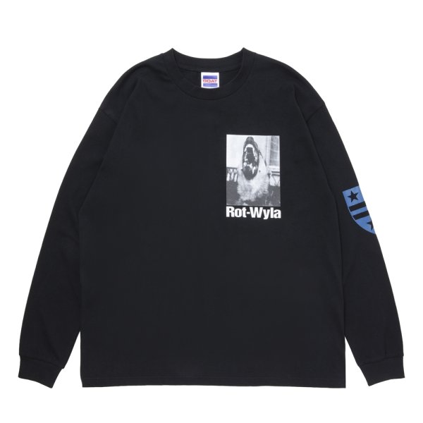 画像1: 【25秋冬ご予約受付中！25年8月入荷予定】ROTTWEILER/DOG PHOTO LS TEE（BLACK）［プリント長袖T-25秋冬］