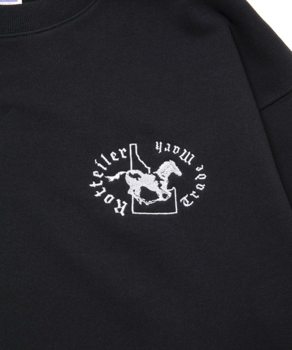 画像4: 【25秋冬ご予約受付中！25年9月入荷予定】ROTTWEILER/HORSE SWEATER（BLACK）［クルーネックスウェット-25秋冬］