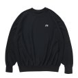 画像1: 【25秋冬ご予約受付中！25年9月入荷予定】ROTTWEILER/R9 LOGO SWEATER（BLACK）［クルーネックスウェット-25秋冬］ (1)
