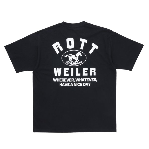 画像1: 【25秋冬ご予約受付中！25年7月入荷予定】ROTTWEILER/HORSE TEE（BLACK）［プリントT-25秋冬］