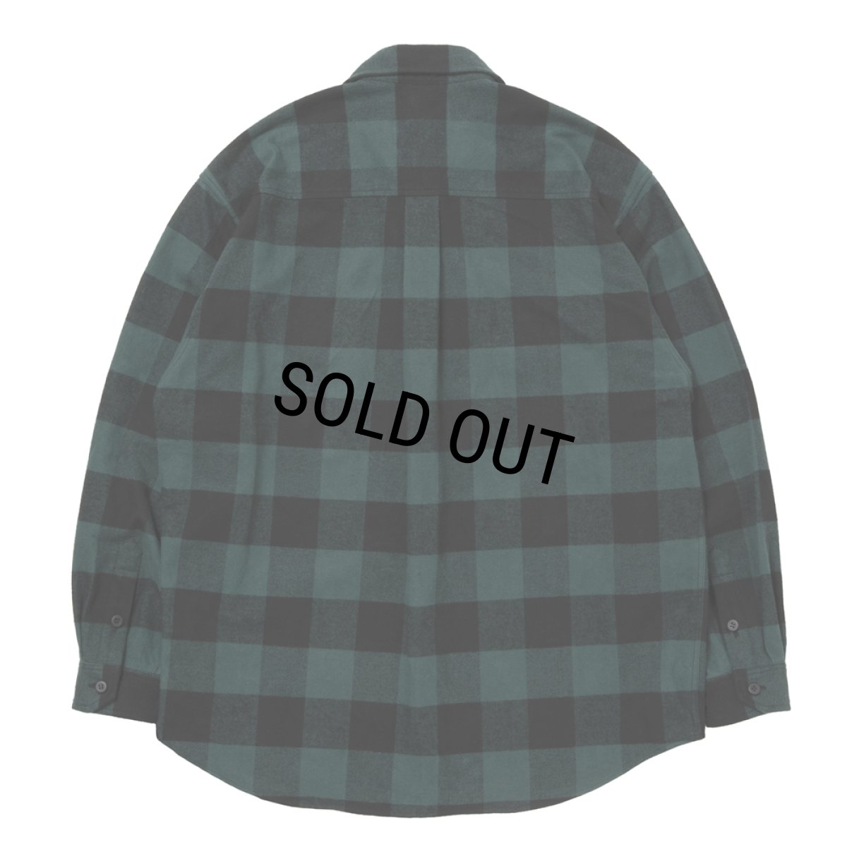 画像2: 【30％OFF】ROTTWEILER/R9 BUFFALO CHECK SHIRT（GREEN）［バッファローチェックシャツ-25秋冬］ (2)
