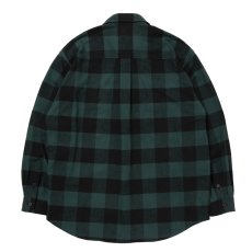 画像2: ROTTWEILER/R9 BUFFALO CHECK SHIRT（GREEN）［バッファローチェックシャツ-25秋冬］ (2)